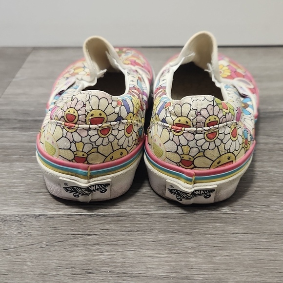 Vans Takashi Murakami Rare Takashipom  Floral Slip-On Sneakers Womens 5 Mens 3.5 - Picture 3 of 9